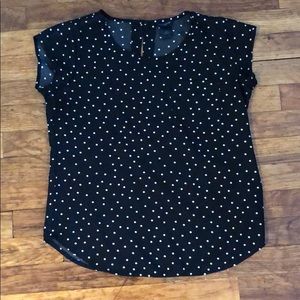 Ann Taylor Polka Dot Shirt